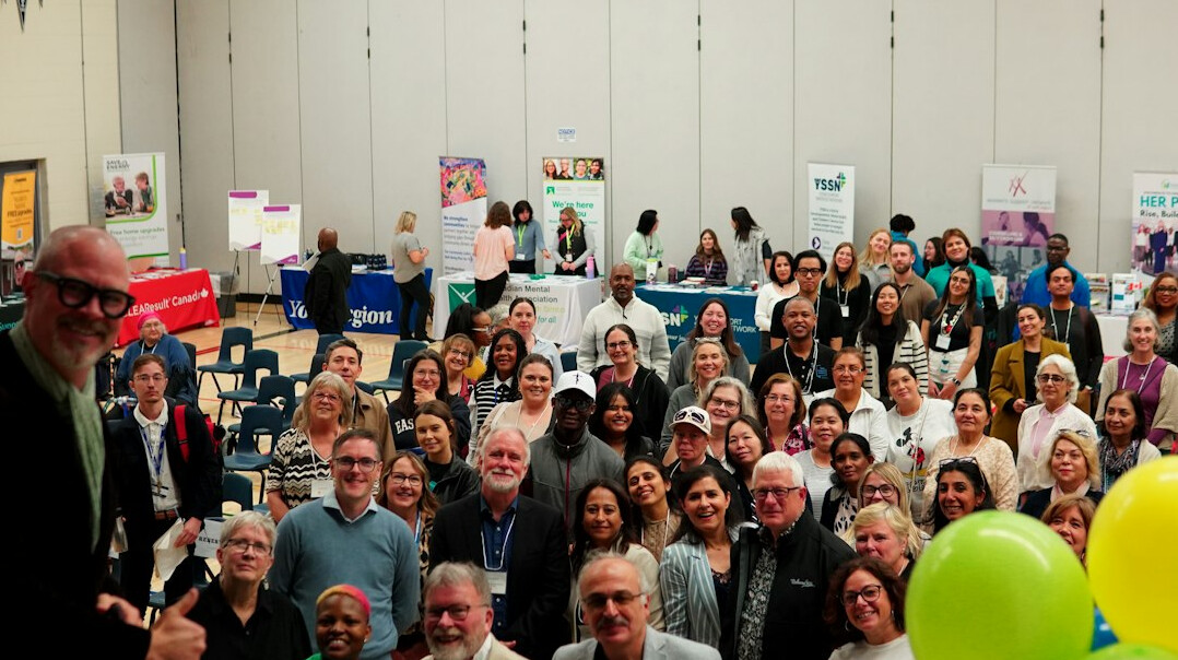 elderly people at local event