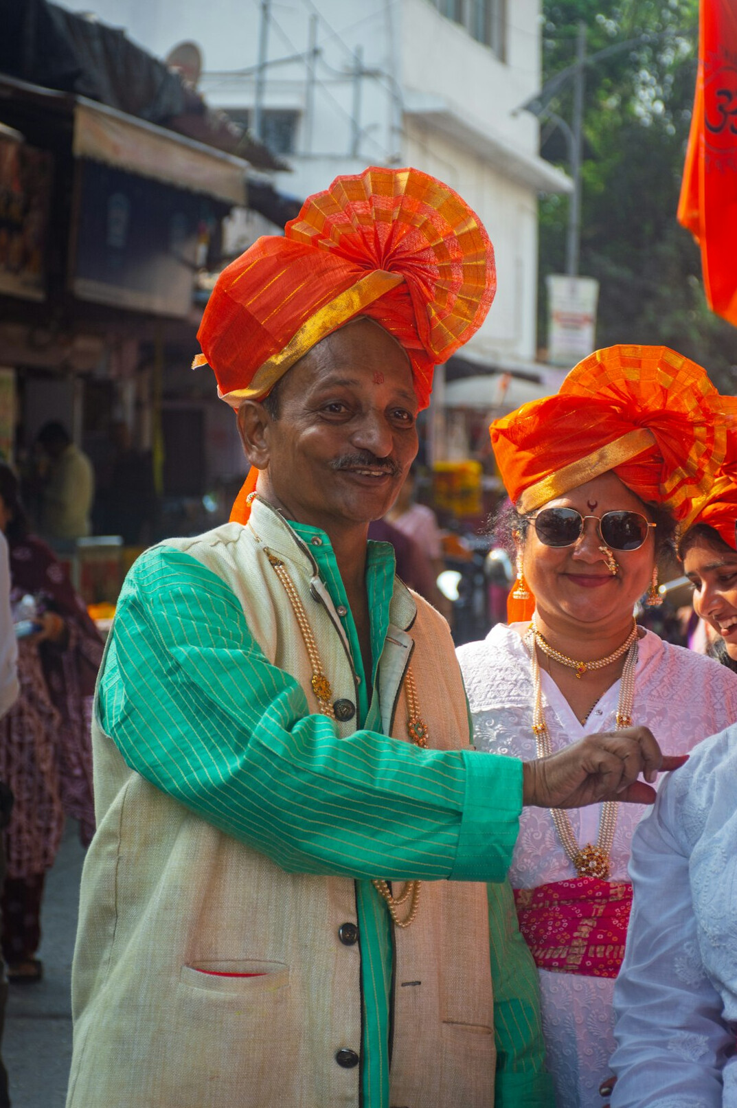 elderly people at local festival